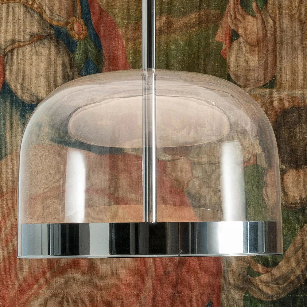 Plaque de plafond LED Suspension LED cuivrée Equatore, 23,8 cm