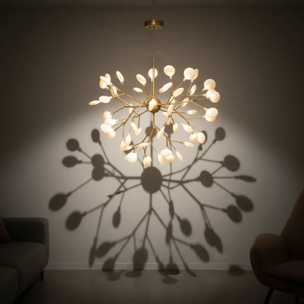 Plaque de plafond LED Suspension Luminaire Arbre | Lueur Sylvestre