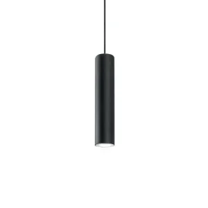 ROND Suspension, 1X GU10, max 33W, métal, noir mat, D6cm x H40cm (Carré 30x30cm)