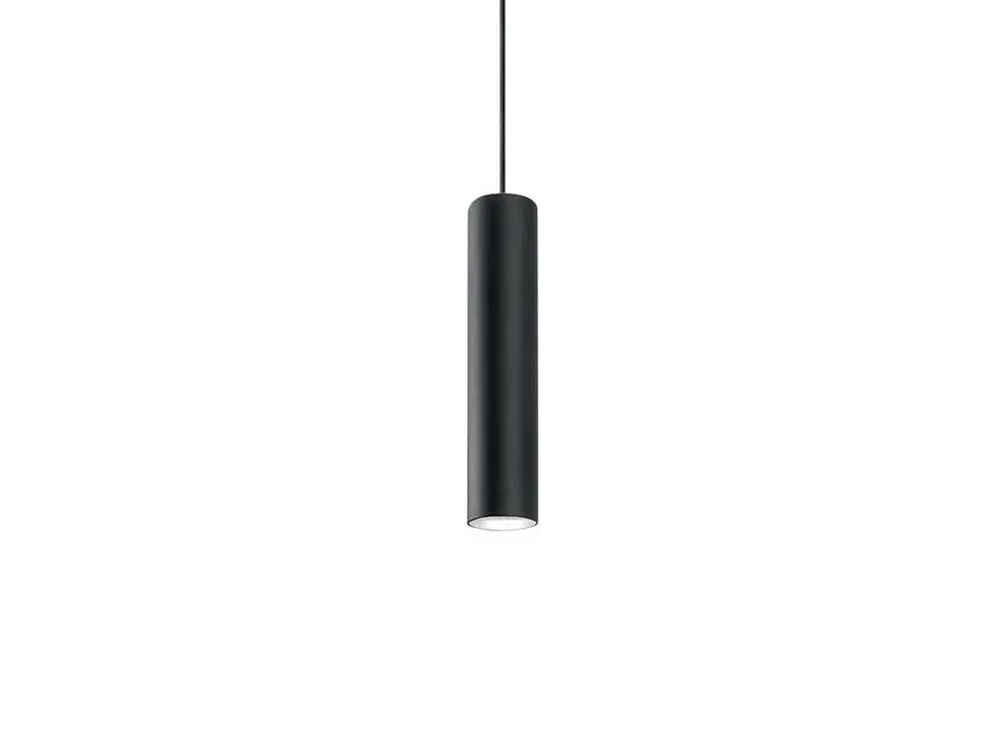 ROND Suspension, 1X GU10, max 33W, métal, noir mat, D6cm x H40cm (Carré 30x30cm)