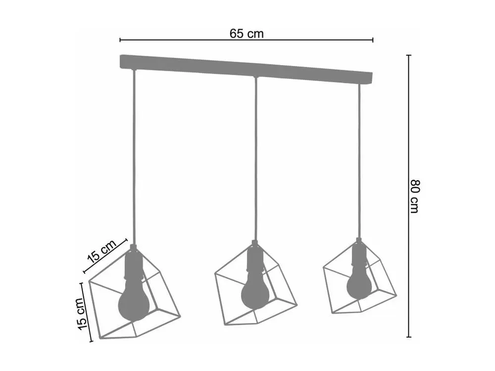 SQUARE - Lustre bar métal aluminium | Garantie 2 Ans