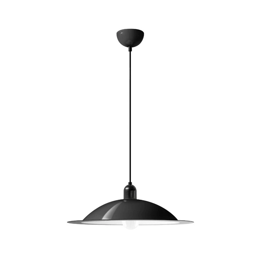 Stilnovo Lampiatta LED suspension, Ø 50cm, noir - Installation Facile