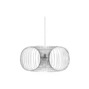 Suspension en acier argenté Coil Normann Copenhagen - 90cm - Installation Facile