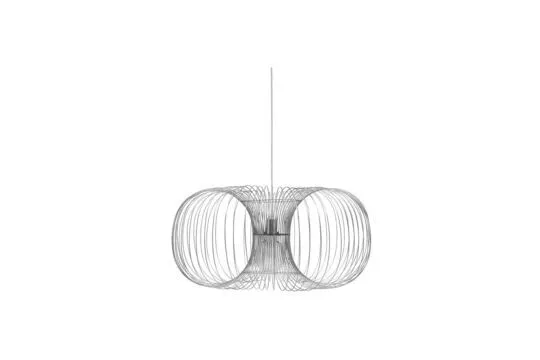 Suspension en acier argenté Coil Normann Copenhagen - 90cm - Installation Facile