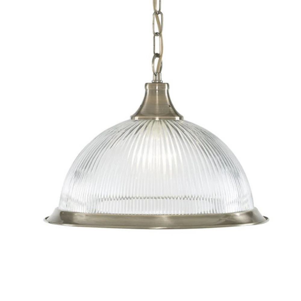 Suspension American Diner, à 1 lampe laiton avec LED intégrée non remplaçable