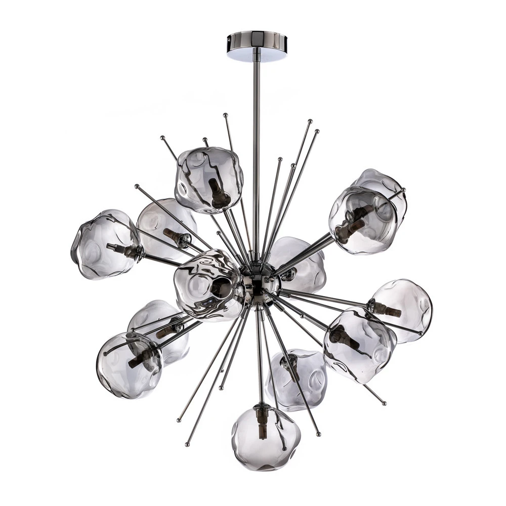 Suspension AV-1777-13K, 13 verres, chromée IP44 pour salle de bain