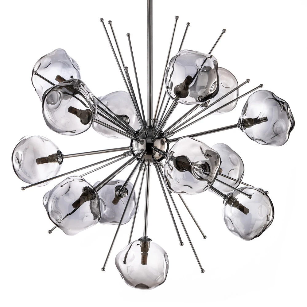Suspension AV-1777-13K, 13 verres, chromée IP44 pour salle de bain