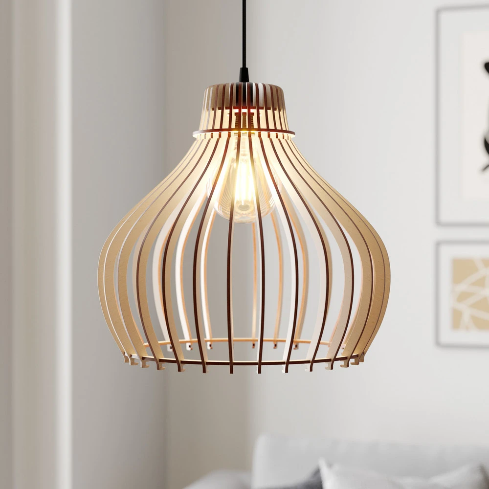 Suspension Barrel à 1 lampe, Ø 38 cm avec diffuseur opale
