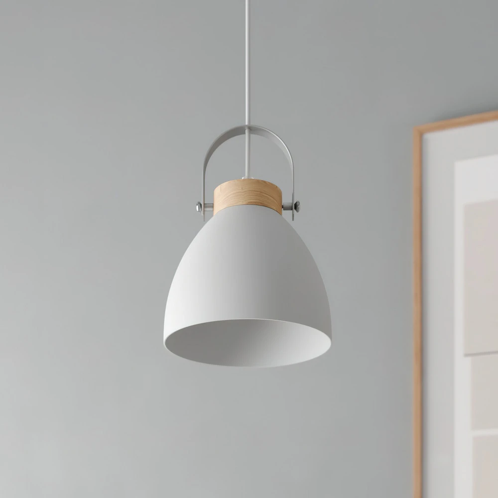 Suspension Bergen à une lampe, blanche | 4000K | lumière neutre