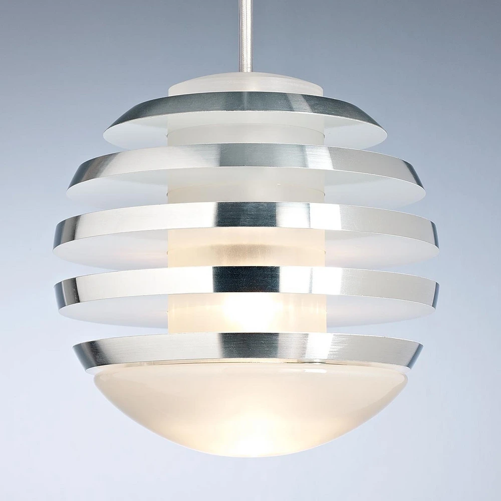 Suspension blanche LED BULO pour entrée et couloir