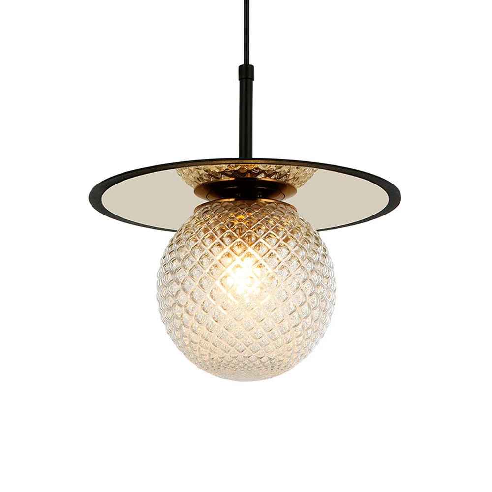 Suspension Cairo en verre, transparente | Garantie 2 Ans