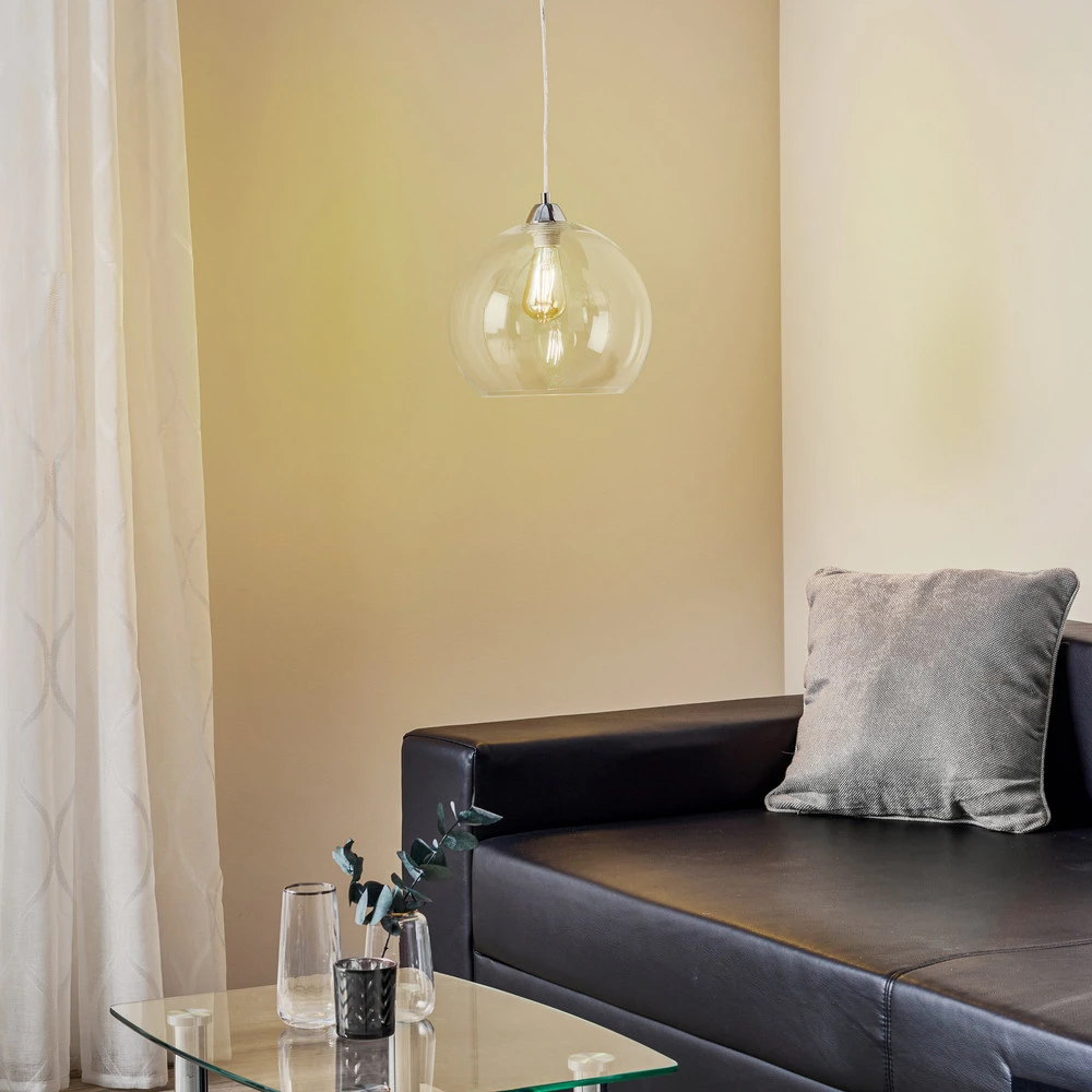 Suspension Colour, abat-jour verre translucide