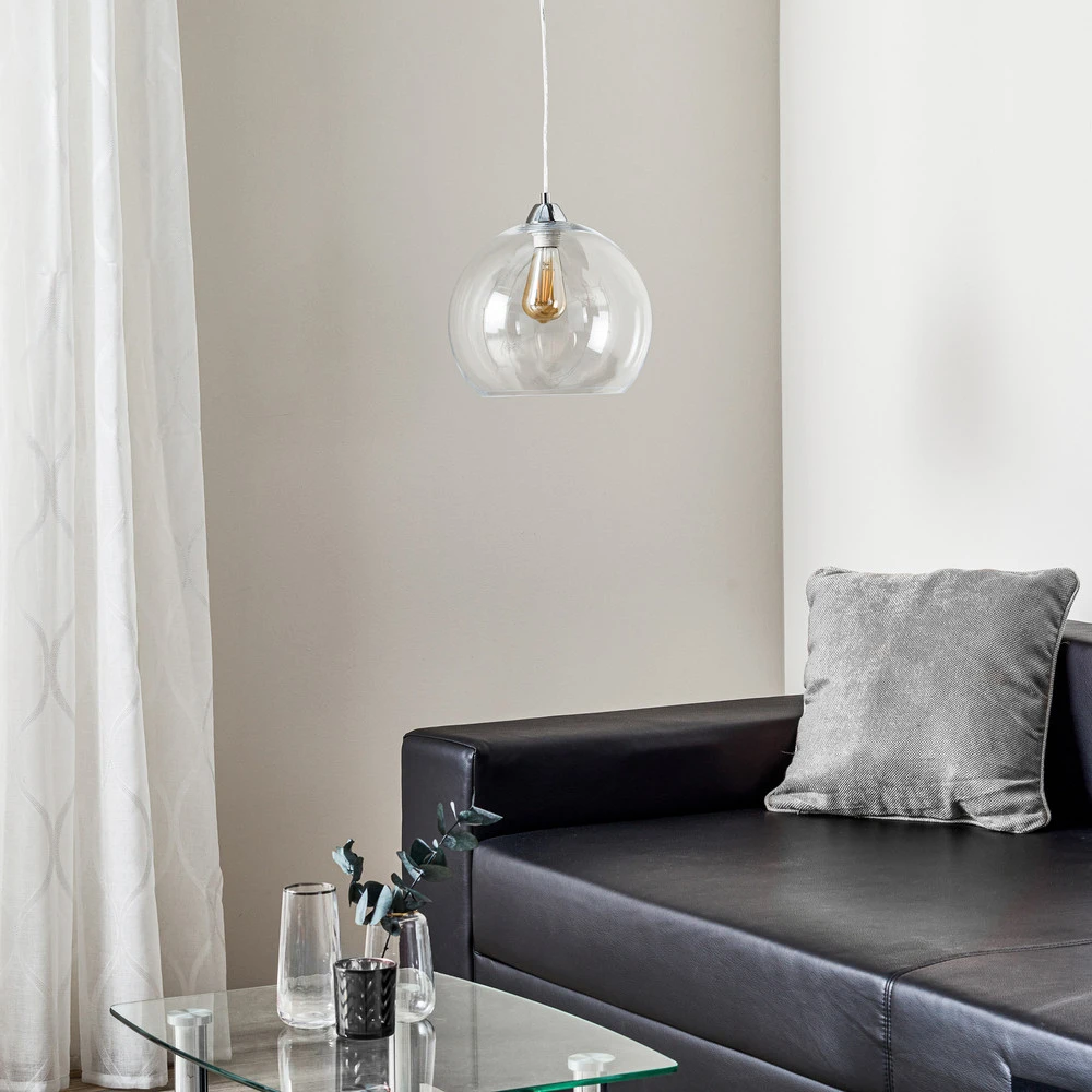 Suspension Colour, abat-jour verre translucide