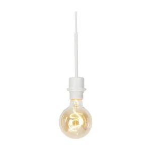Suspension contemporain blanche sans abat-jour - Combi 1 avec diffuseur opale
