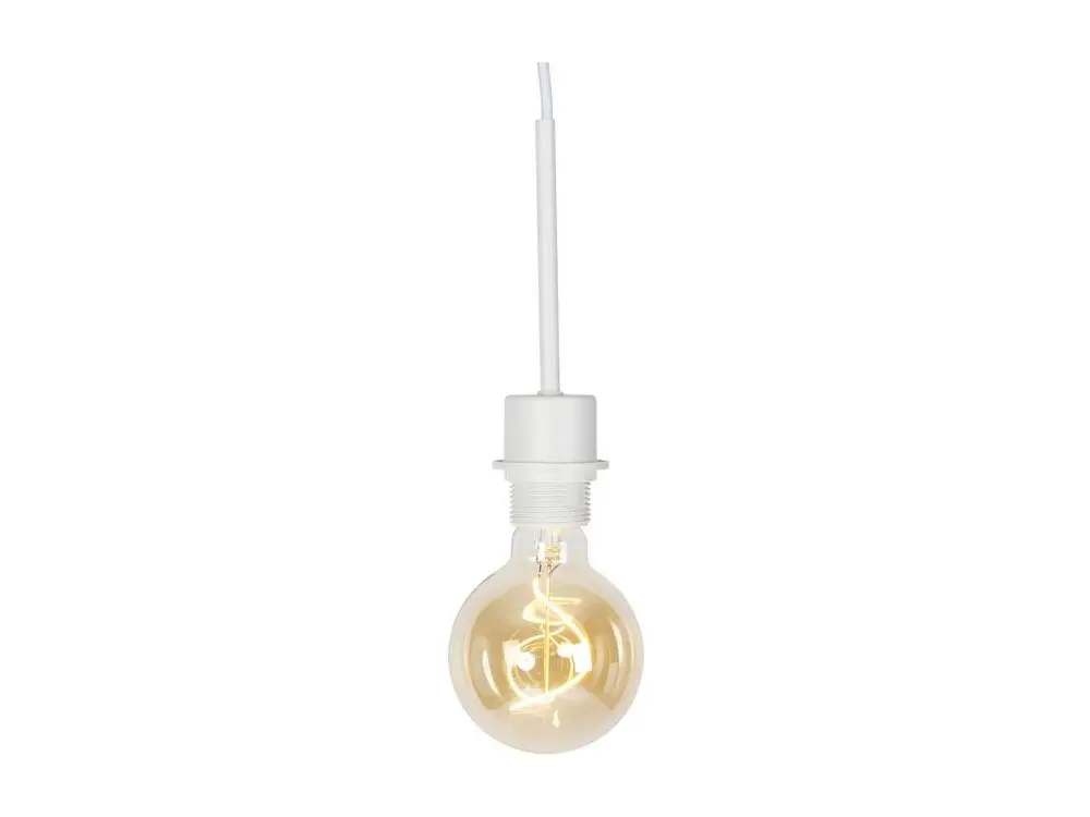 Suspension contemporain blanche sans abat-jour - Combi 1 avec diffuseur opale