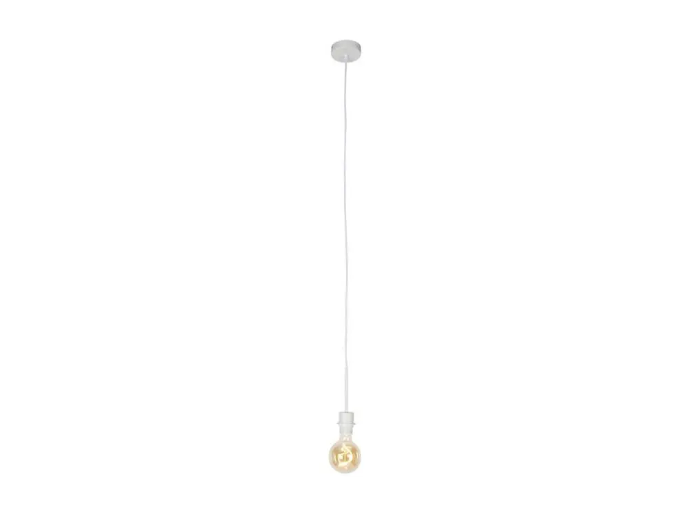 Suspension contemporain blanche sans abat-jour - Combi 1 avec diffuseur opale