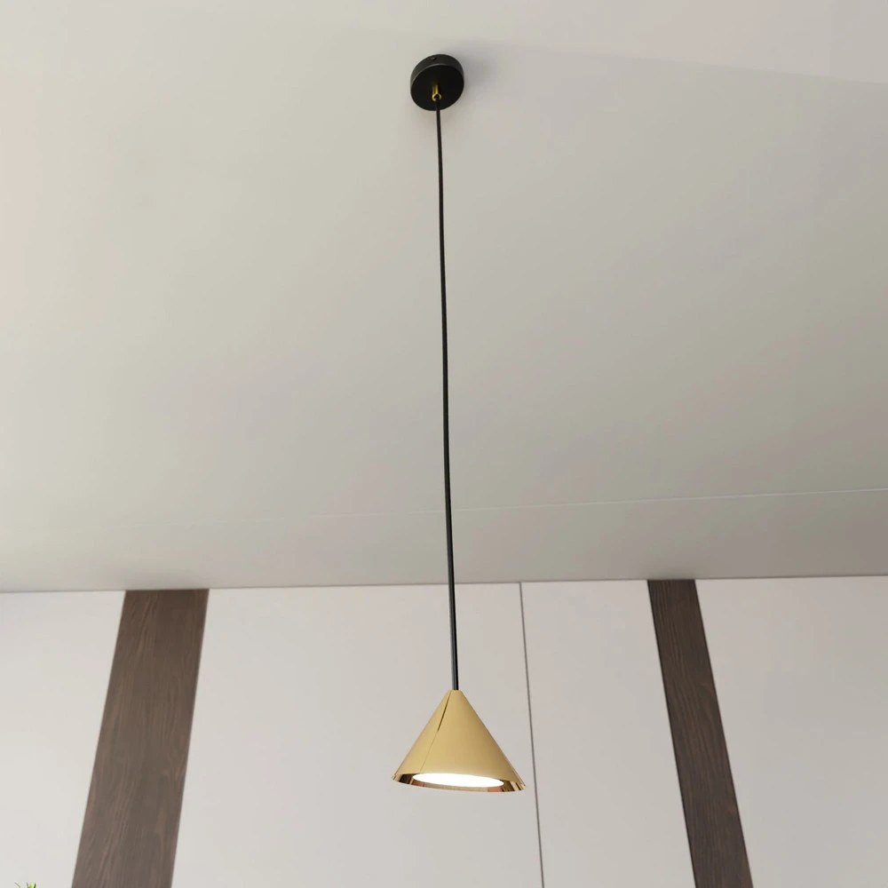 Suspension Elit, 1 lampe, doré, métal | Garantie 2 Ans