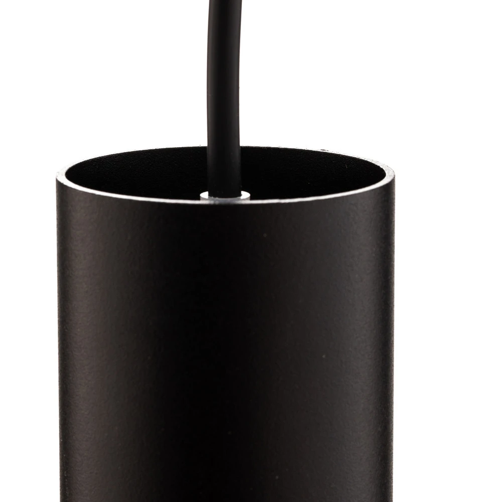 Suspension Eye, noir, à 3 lampes pour plafonds suspendus