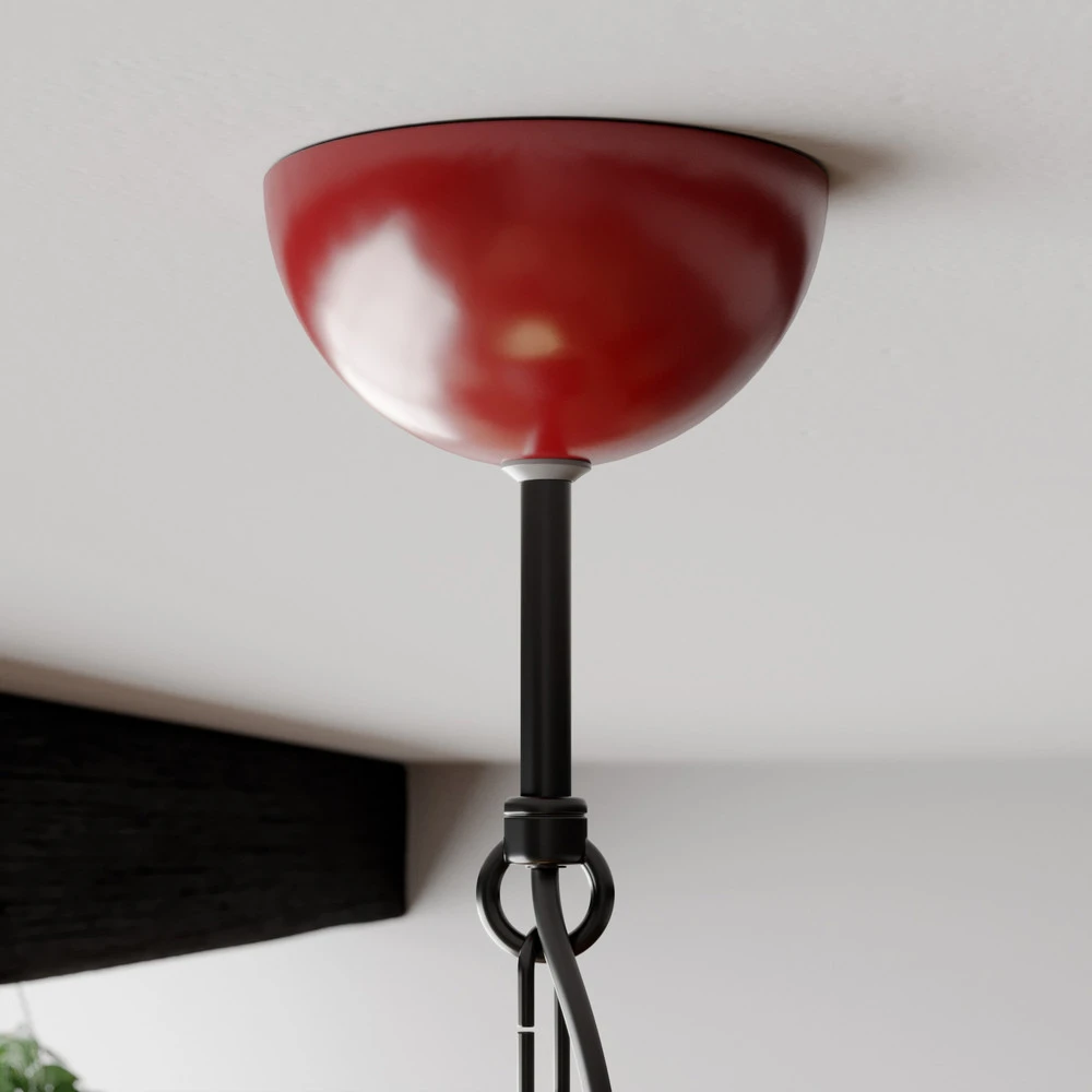 Suspension Fer, rouge