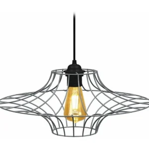 Suspension filaire deux fois métal aluminium 76 cm. avec fixation réglable