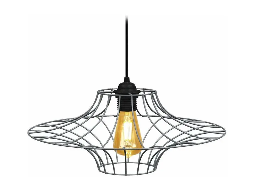 Suspension filaire deux fois métal aluminium 76 cm. avec fixation réglable