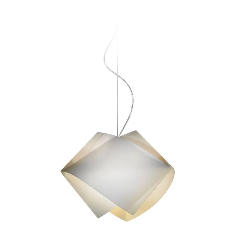 Suspension Gemmy SLAMP équipée de LED pour éclairage. (Carré 30x30cm)