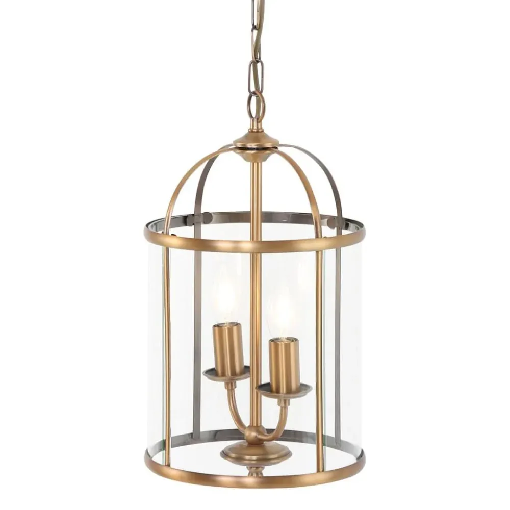 Suspension Laiton Pimpernel 2 Lumières | Waro Sans outil d'installation