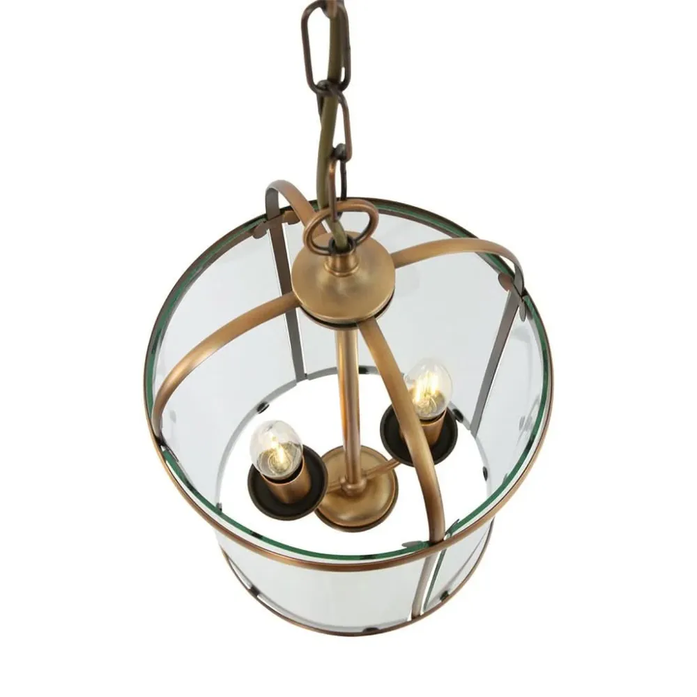 Suspension Laiton Pimpernel 2 Lumières | Waro Sans outil d'installation