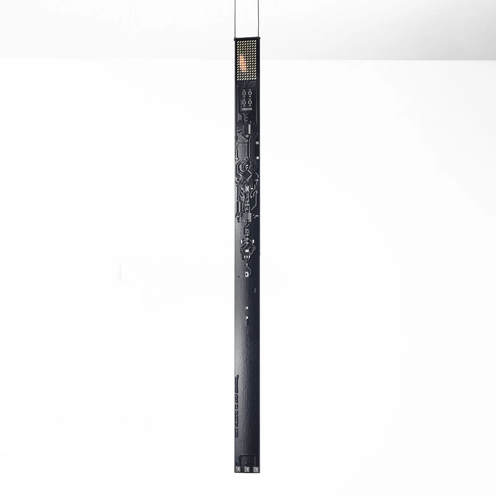 Suspension LED de designer One Récent Flame en noir