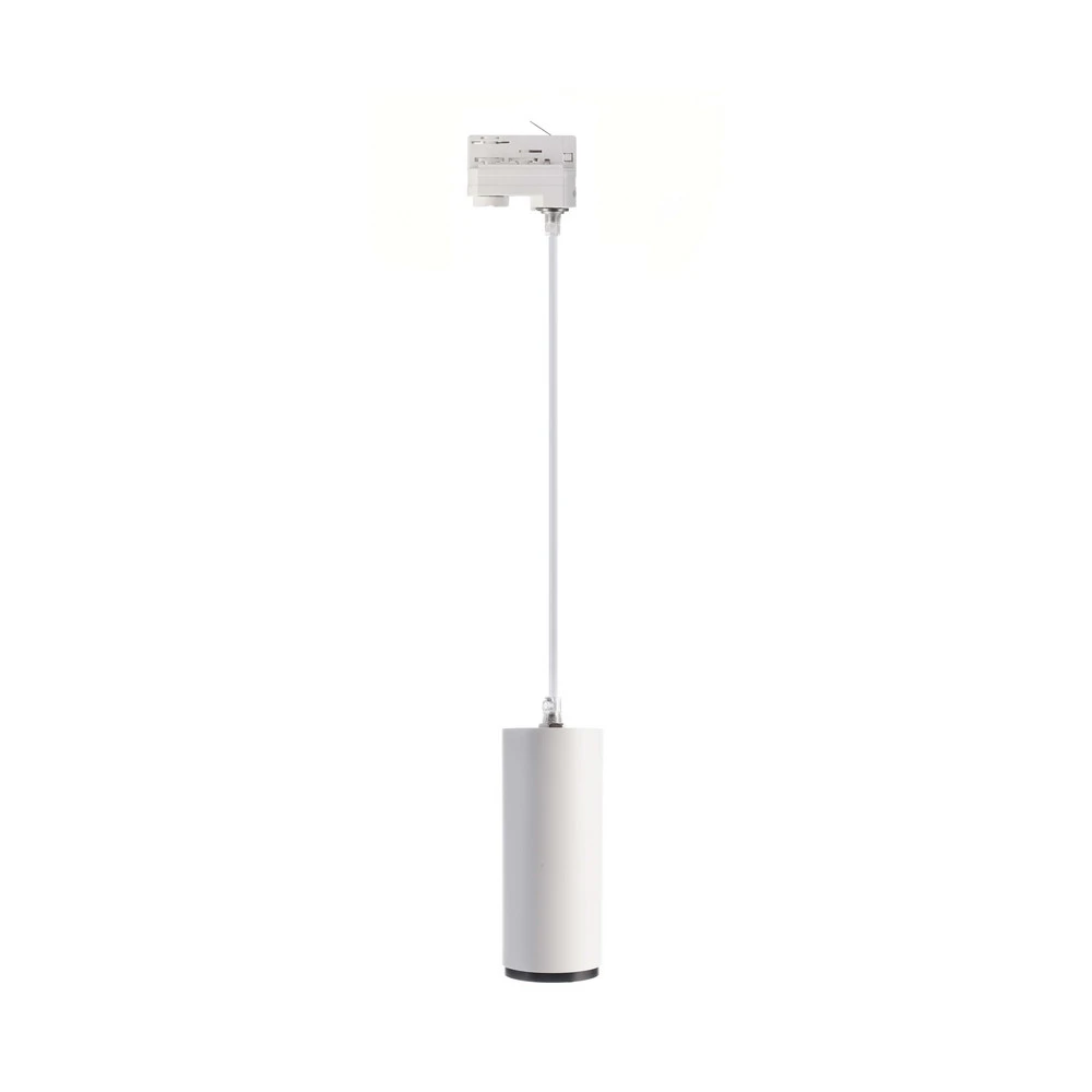 Suspension LED Lucea 3-Phases 10 W blanc avec LED intégrée non remplaçable