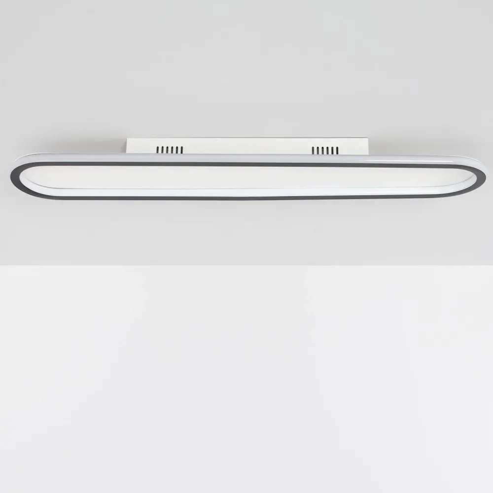 Suspension LED Renoir 35W en aluminium noir pour plafond avec fixation réglable
