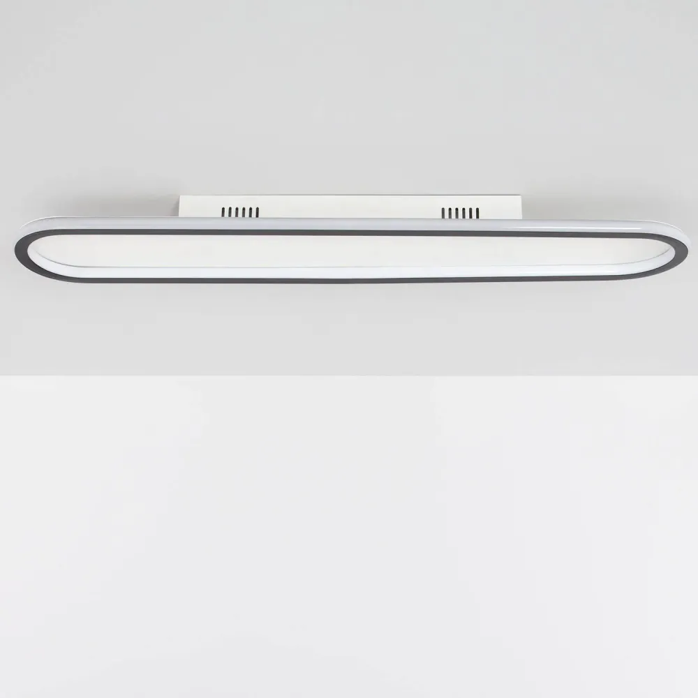 Suspension LED Renoir 35W en aluminium noir pour plafond avec fixation réglable
