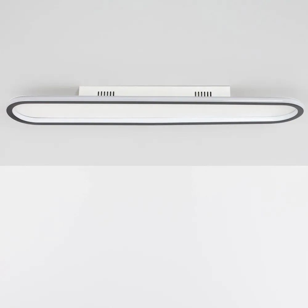 Suspension LED Renoir 35W en aluminium noir pour plafond avec fixation réglable