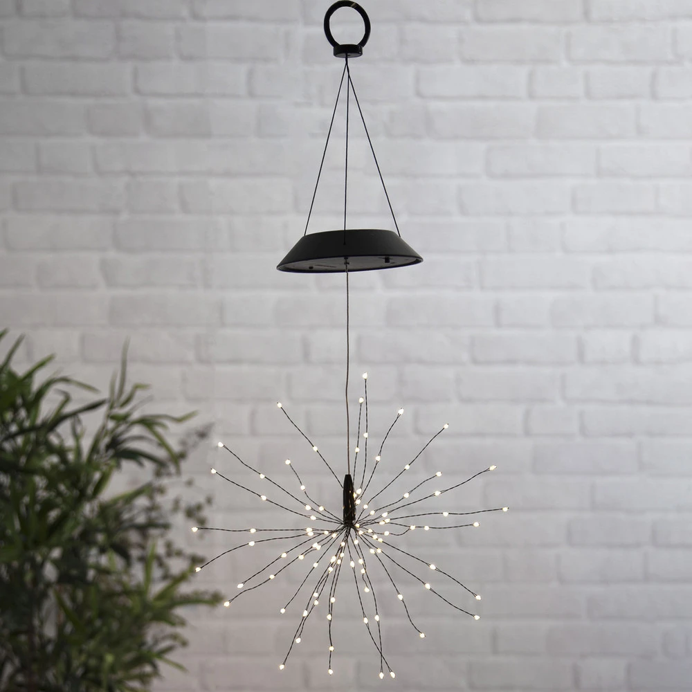 Suspension LED solaire Firework Sans outil d'installation