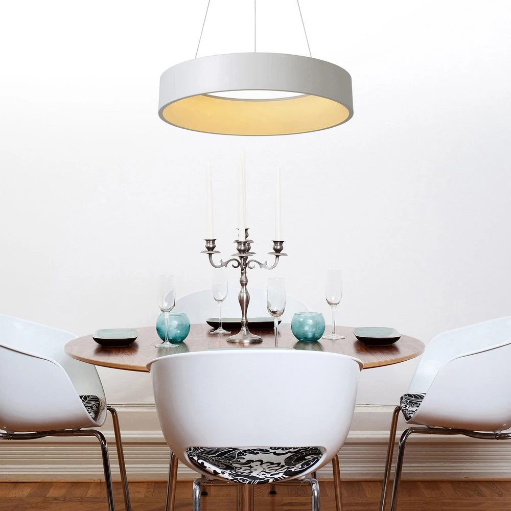 Suspension LED Talowe, blanche (Carré 30x30cm)