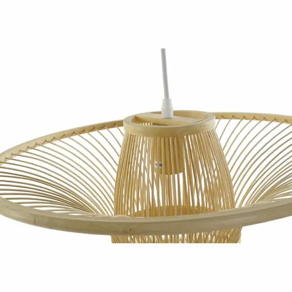 Suspension Light En bambou and Golden Metal "DIABOLO" Home Decor | 4000K | lumière neutre