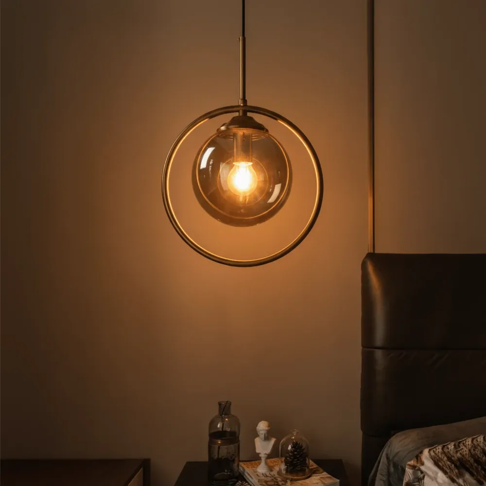 Suspension Luminaire Boule Verre Design Actuel & Élégant | Sphère Céleste