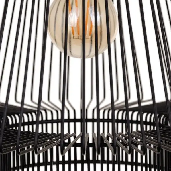 Suspension Luminaire Design Loft Home Decor Iron Noir jais