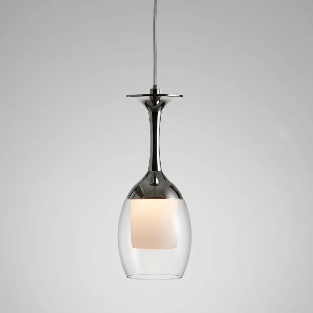 Suspension Luminaire Verre à Vin | Esprit Vinicole à fixation clip