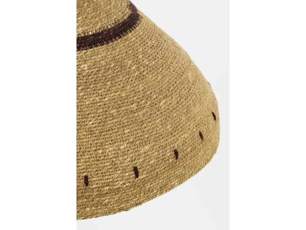 Suspension lumineuse en 80% jute et 20% métal - 22 x 41 - Marron net - JOULZ pour entrée et couloir