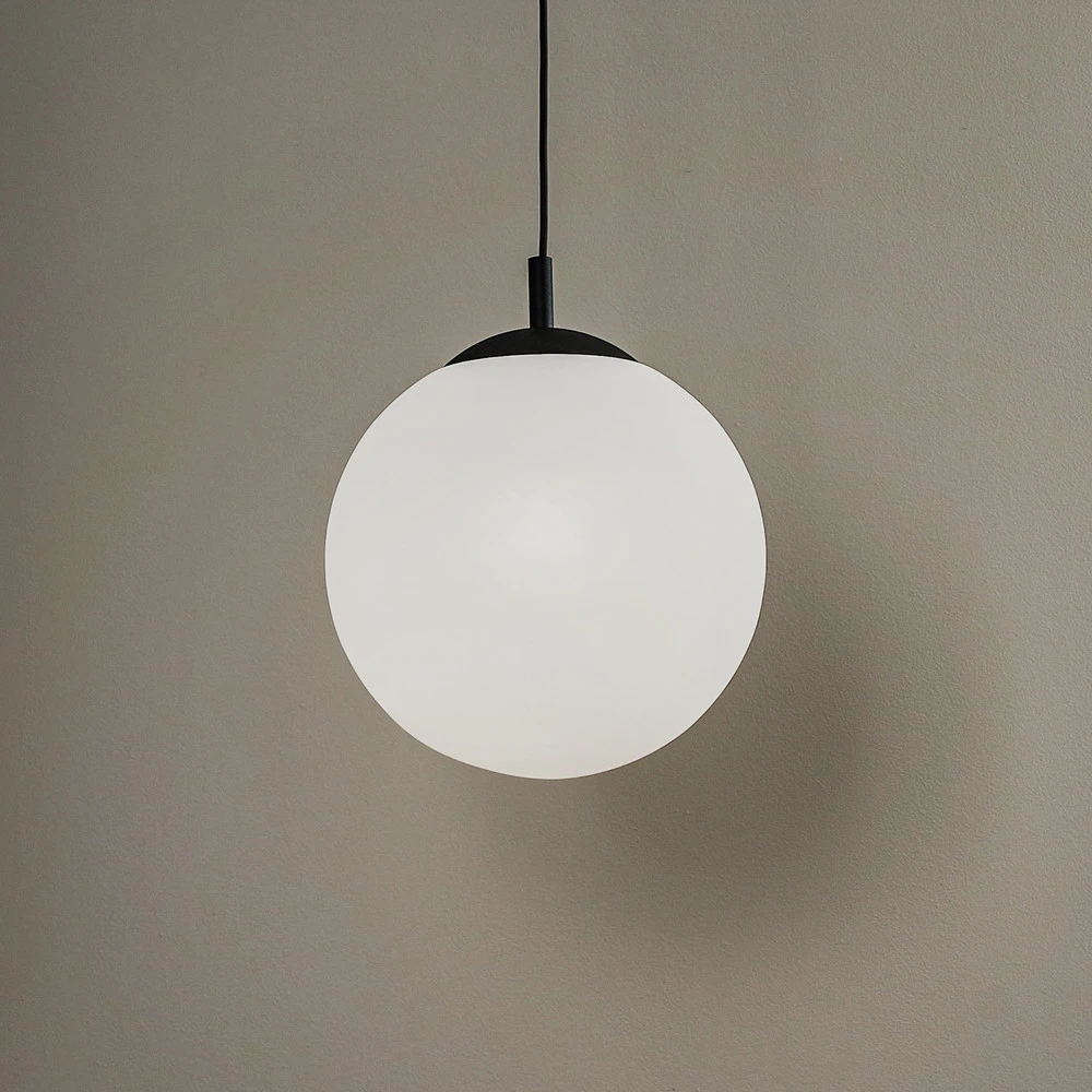 Suspension Maxi, Ø 30 cm, à 1 lampe, abat-jour en verre avec fixation réglable