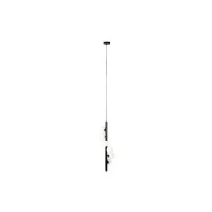 Suspension en métal noir Monica Blanc pur Label - 150cm