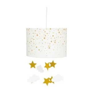 Suspension Nuages blanc et ocre Atmosphera - Blanc avec fixation réglable