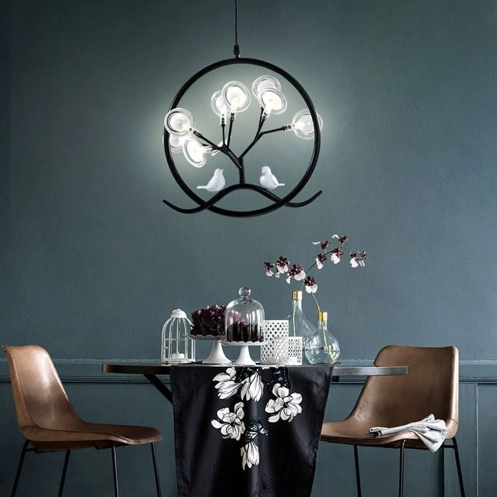 Suspension Oiseau | Harmonie Luminal avec diffuseur opale
