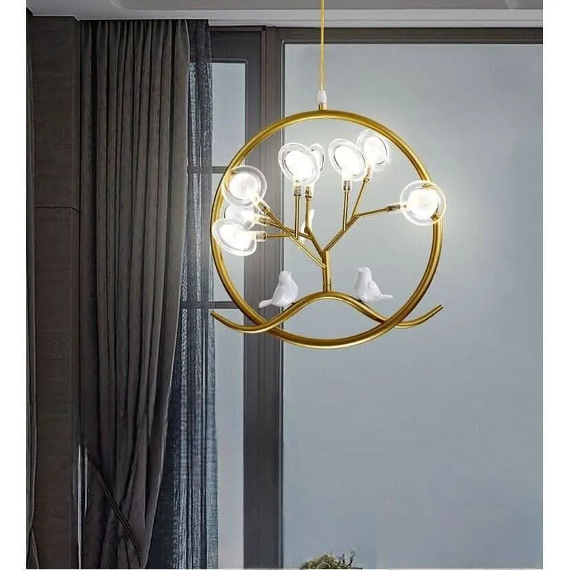 Suspension Oiseau | Harmonie Luminal avec diffuseur opale