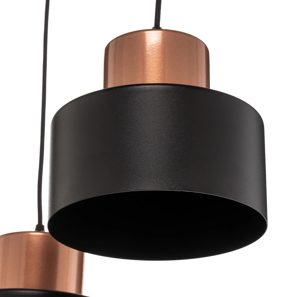 Suspension Olla à 3 lampes, ronde pour plafonds suspendus
