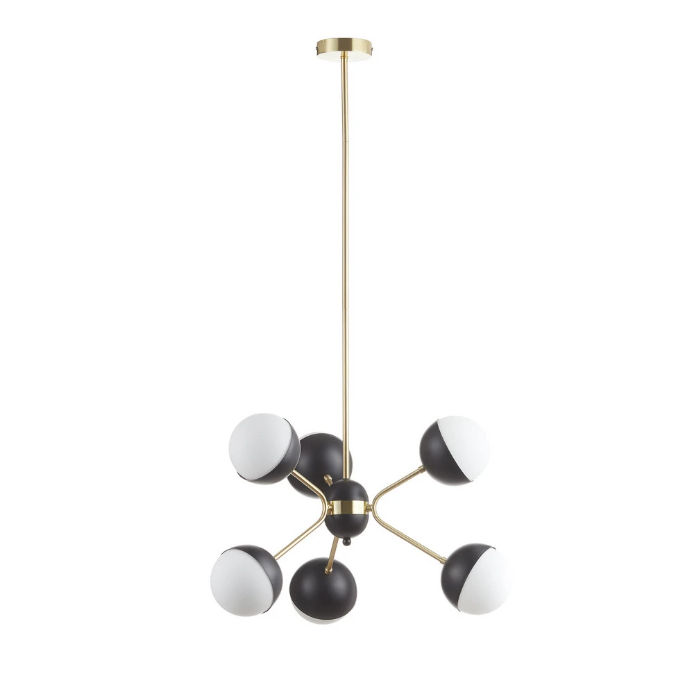 Suspension Orbit, à 6 lampes IP44 pour salle de bain