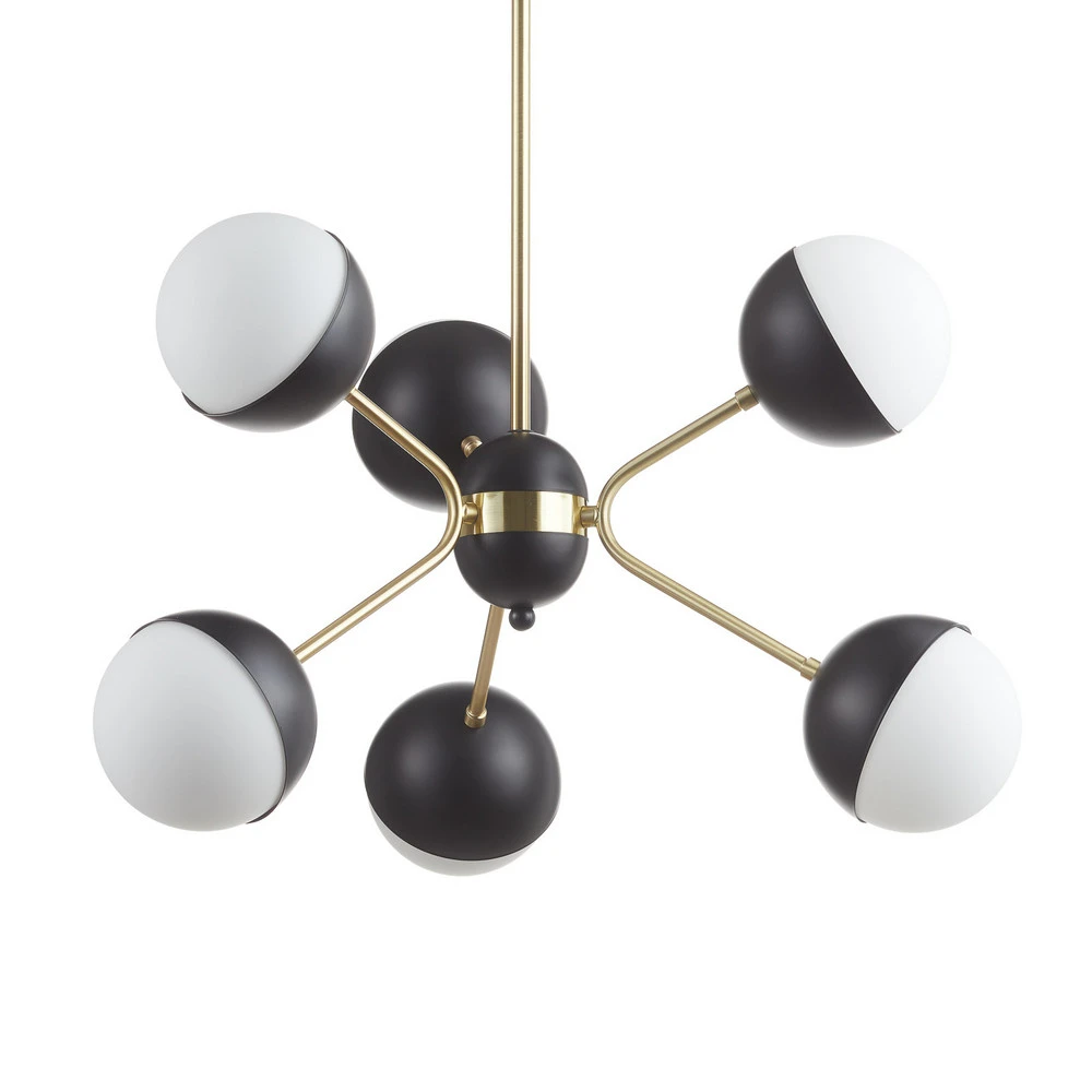 Suspension Orbit, à 6 lampes IP44 pour salle de bain