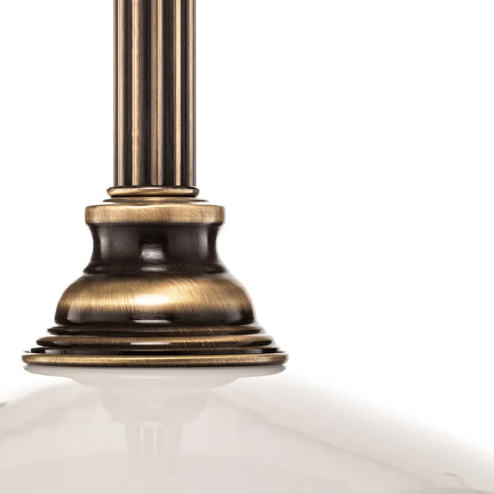 Suspension Petro avec abat-jour en verre à 1 lampe pour plafonds suspendus
