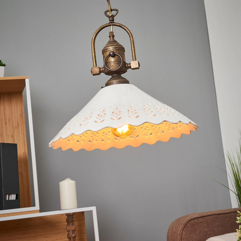 Suspension Pizzo avec guirlande, 1 lampe | 4000K | lumière neutre